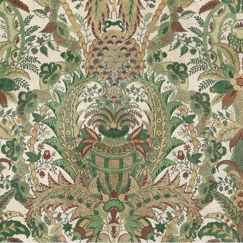 Two (2) large Anna French Botanical Print  Fabric samples.